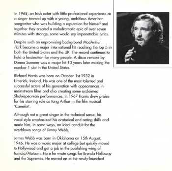 CD Richard Harris: MacArthur Park - Richard Harris Sings The Songs Of Jimmy Webb