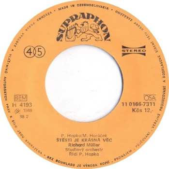 SP Richard Müller: Štěstí Je Krásná Věc / Rozeznávám