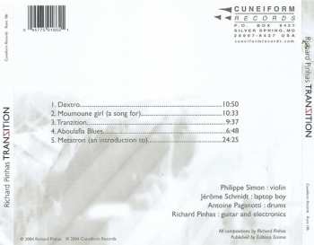 CD Richard Pinhas: Tranzition