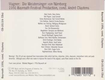 4CD/Zestaw pudełkowy André Cluytens: Die Meistersinger Von Nürnberg - 1956 Bayreuth Festival (Live)