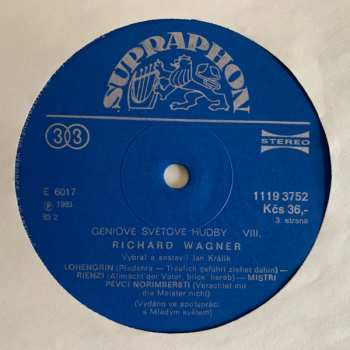 2LP Richard Wagner: Géniové Světové Hudby VIII.