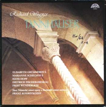 4LP/Zestaw pudełkowy Dietrich Fischer-Dieskau: Tannhäuser A Zápas Pěvců Na Wartburgu