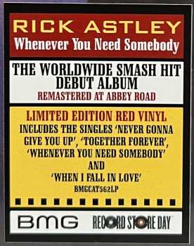LP Rick Astley: Whenever You Need Somebody LTD | CLR