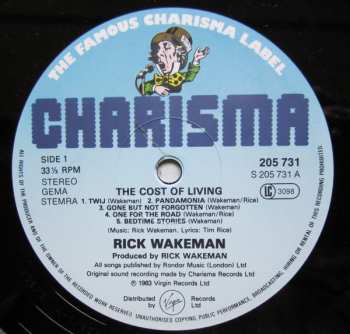 LP Rick Wakeman: Cost Of Living