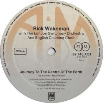 LP Rick Wakeman: Journey To The Centre Of The Earth
