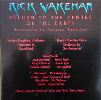 CD Rick Wakeman: Return To The Centre Of The Earth