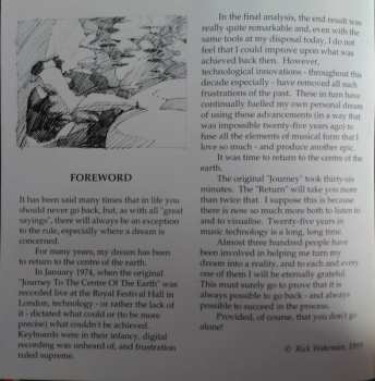 CD Rick Wakeman: Return To The Centre Of The Earth