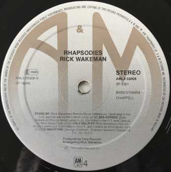 2LP Rick Wakeman: Rhapsodies