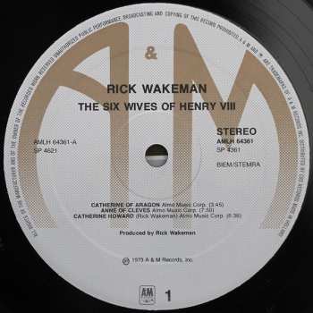 LP Rick Wakeman: The Six Wives Of Henry VIII