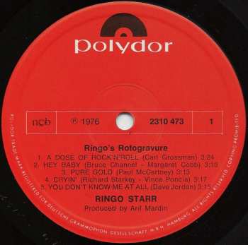 LP Ringo Starr: Ringo's Rotogravure