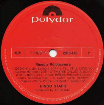 LP Ringo Starr: Ringo's Rotogravure