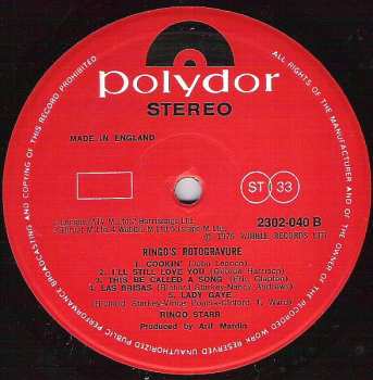 LP Ringo Starr: Ringo's Rotogravure