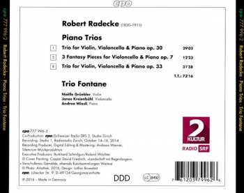CD Robert Radecke: Piano Trios