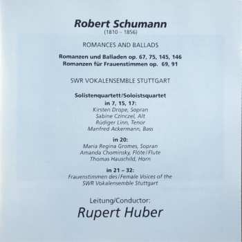 CD Robert Schumann: Romanzen Und Balladen Für Chor