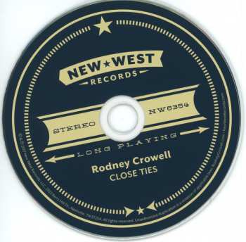 CD Rodney Crowell: Close Ties