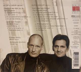 CD Roman Trekel: Viktor Ullmann, Gustaf Mahler - Lieder