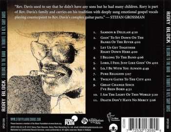 CD Rory Block: I Belong To The Band: A Tribute To Rev. Gary Davis