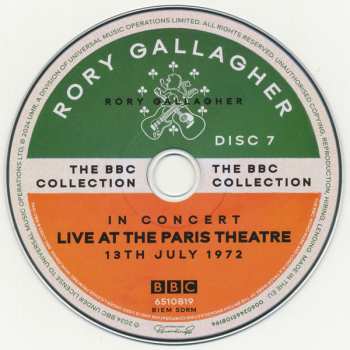 18CD/Zestaw pudełkowy/2Blu-ray Rory Gallagher: The BBC Collection DLX