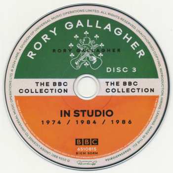 18CD/Zestaw pudełkowy/2Blu-ray Rory Gallagher: The BBC Collection DLX