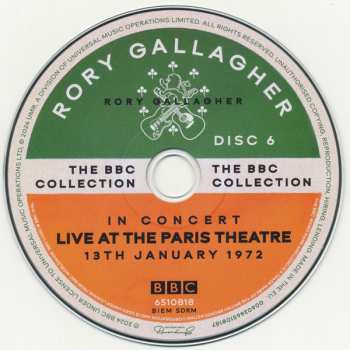 18CD/Zestaw pudełkowy/2Blu-ray Rory Gallagher: The BBC Collection DLX