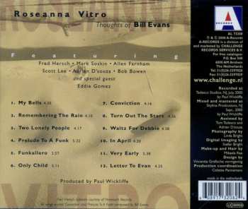 CD Roseanna Vitro: Thoughts Of Bill Evans - Conviction