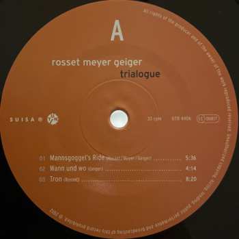 2LP Rosset Meyer Geiger: Trialogue 