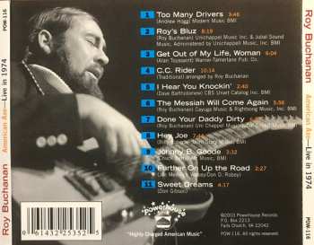 CD Roy Buchanan: American Axe- Live In 1974