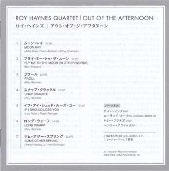 SACD Roy Haynes Quartet: Out Of The Afternoon DIGI