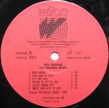LP Roy Orbison: The Original Sound