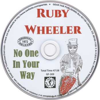CD Ruby Wheeler: No One In Your Way DIGI