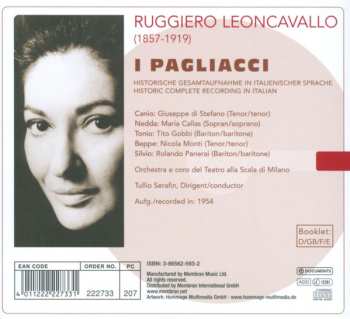 CD Tullio Serafin: I Pagliacci DIGI