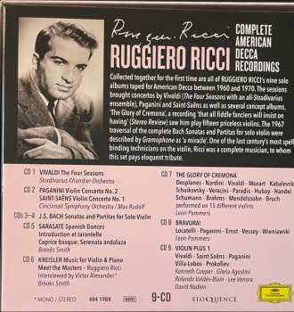 9CD/Zestaw pudełkowy Ruggiero Ricci: Complete American Decca Recordings