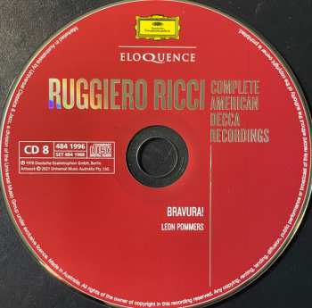 9CD/Zestaw pudełkowy Ruggiero Ricci: Complete American Decca Recordings