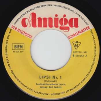 SP Helga Brauer: Lipsi Nr. 1 / Heute Tanzen Alle Jungen Leute