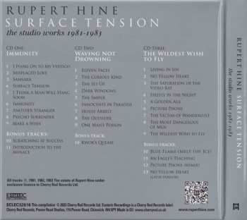 3CD/Zestaw pudełkowy Rupert Hine: Surface Tension (The Studio Works 1981-1983)