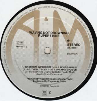 LP Rupert Hine: Waving Not Drowning