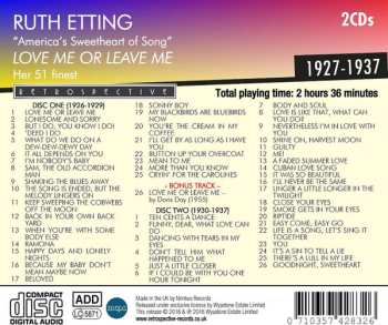 2CD Ruth Etting: America's Sweetheart of Song: Love Me Or Leave Me