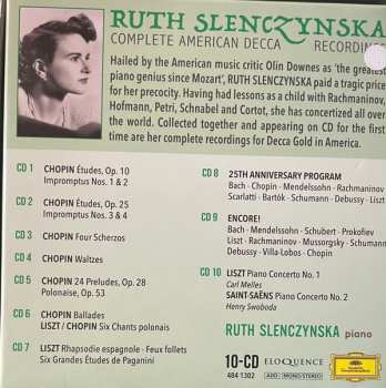10CD/Zestaw pudełkowy Ruth Slenczynska: Complete American Decca Recordings