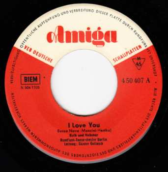 SP Rundfunk-Tanzorchester Leipzig: I Love You / Gruß An Lilly