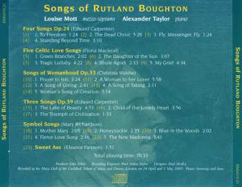 CD Rutland Boughton: Songs Of Rutland Boughton