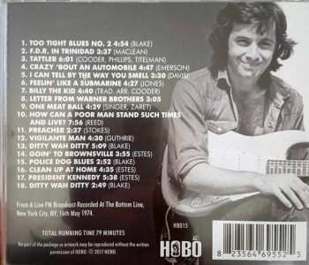 CD Ry Cooder: The Complete Bottom Line Broadcast 1974