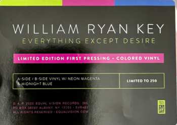LP William Ryan Key: Everything Except Desire