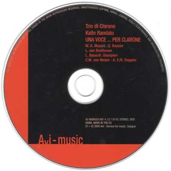 CD Sabine Meyer: Una Voce ... Per Clarone