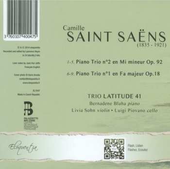 CD Camille Saint-Saëns: Piano Trios