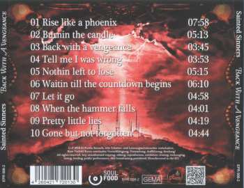 CD Sainted Sinners: Back With A Vengeance
