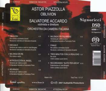 SACD Astor Piazzolla: Oblivion