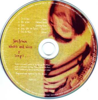 CD Sam Brown: Ukulele And Voice 5 Songs