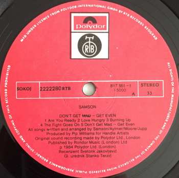 LP Samson: Don't Get Mad - Get Even