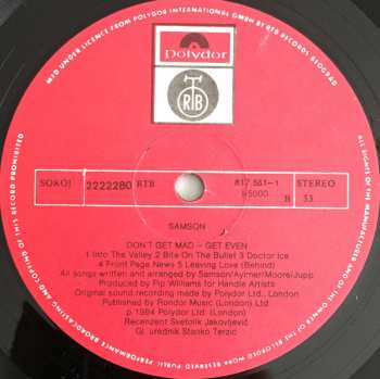 LP Samson: Don't Get Mad - Get Even