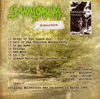 CD Sanatorium: Arrival Of The Forgotten Ones ...20 Years Later